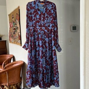Oliphant Maxi Rhubarb Dress
